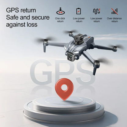 K18 Max RC Drone 8K double caméra sans brosse GPS 5G évitement d'obstacles pliable télécommande UAV grand écran quadrirotor VS K19