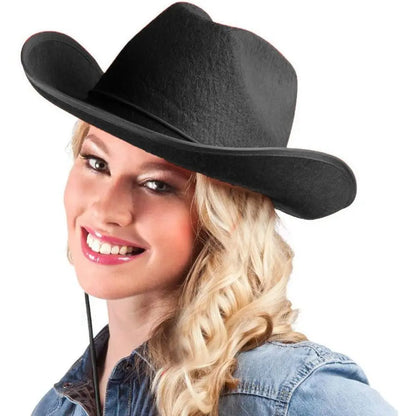 Women and Men Cowboy Hat, Cowboy Accessory, Felt Princess Hat, Bachelorette Party Hat, Party Costume, Cosplay, Cowgirl Hat, Performance