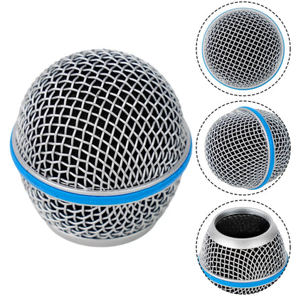 Tête de remplacement de Microphone en acier, 1 pièce, couvercle de Grille de micro pour 58 microph pour Shure Beta, accessoires de remplacement de Microphone