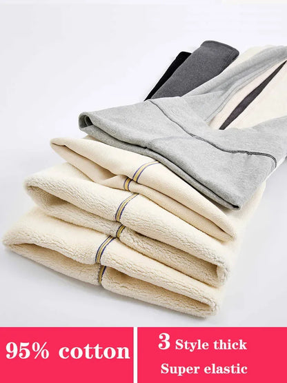Hiver femmes Leggings agneau cachemire pantalon chaud polaire femme Legging collants minces coton velours thermique Leggings pour les femmes
