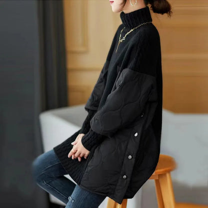 Ladies Sweater Autumn Winter New Casual Long Sleeve Turtleneck Knit Sweaters Tops Korean Fashion Loose Women's Sweater Pullovers
