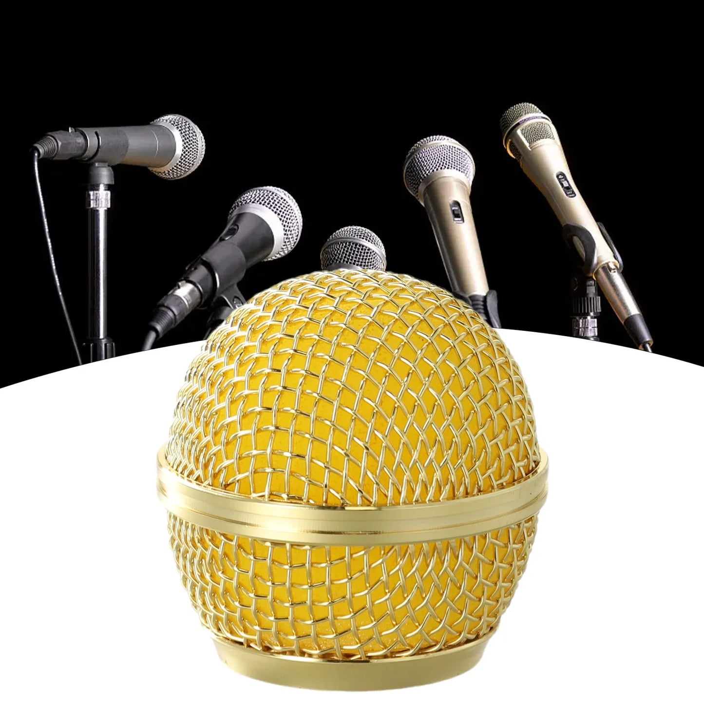 Tête de remplacement de Microphone en acier, 1 pièce, couvercle de Grille de micro pour 58 microph pour Shure Beta, accessoires de remplacement de Microphone
