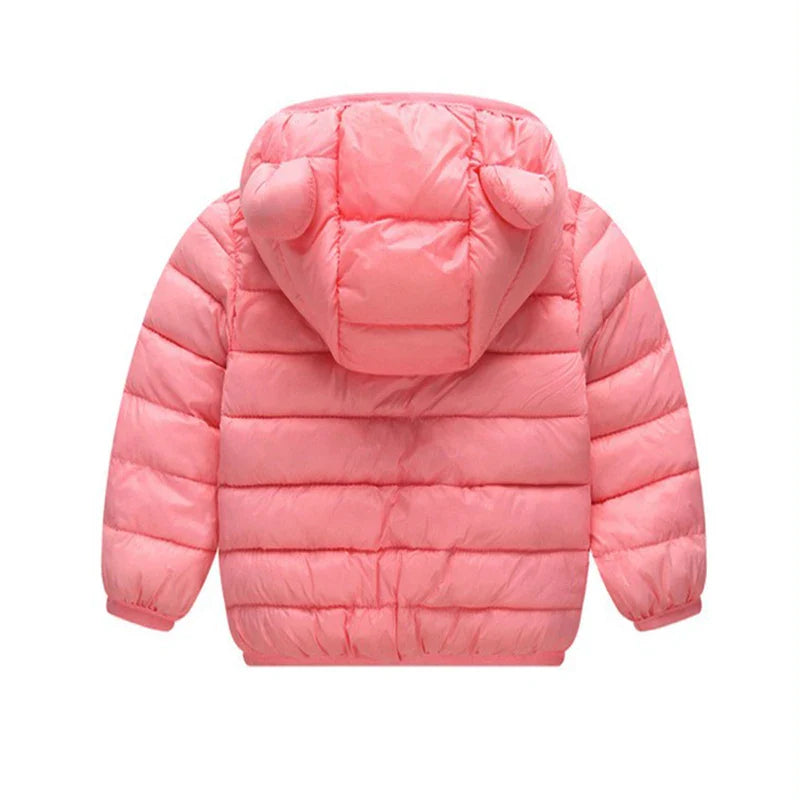 Enfants Garçons Bébé Vestes Légères à Capuche en Duvet Vêtements d'Extérieur Chauds Automne Enfants Filles Manteaux Imprimé Dinosaure Dessin Animé Vêtements Décontractés
