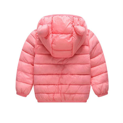 Enfants Garçons Bébé Vestes Légères à Capuche en Duvet Vêtements d'Extérieur Chauds Automne Enfants Filles Manteaux Imprimé Dinosaure Dessin Animé Vêtements Décontractés