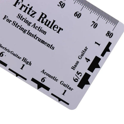 Guitar Strings String Pitch Ruler Luthier Tools Measurement Guitar Ruler Rulers Card Instruments Action Gauge Ruler Ukulele Bass