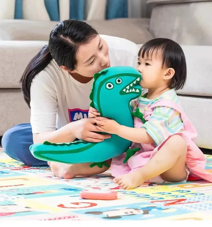 Peppa Pig Monsieur Dinosaure de George Pig Peluche Réversible Poupée Kawaii Décoration Maison Chambre Cadeau Jouet Enfant Anniversaire Noël