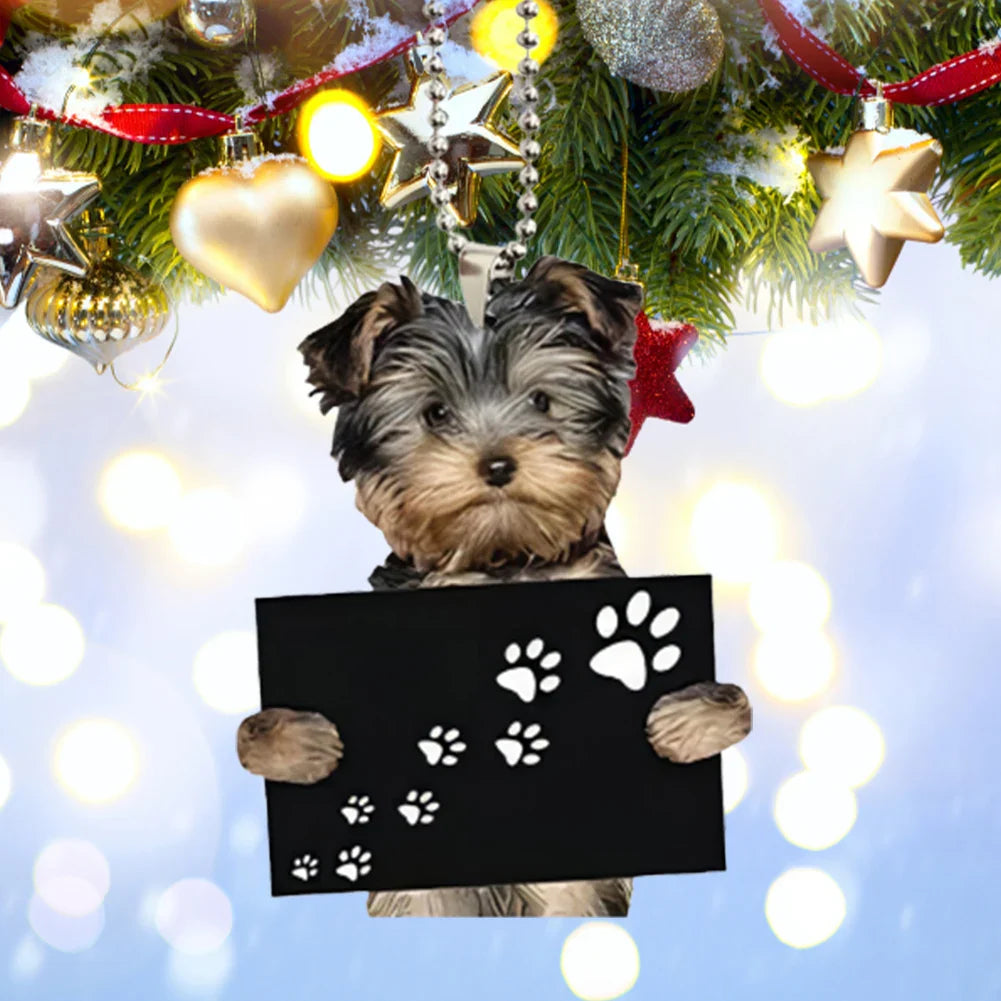 Cute Dog Car Hanging Home Tree Pendant Halloween Christmas Tree Pendant Home Decoration Window Car Ornament Backpack Ornament