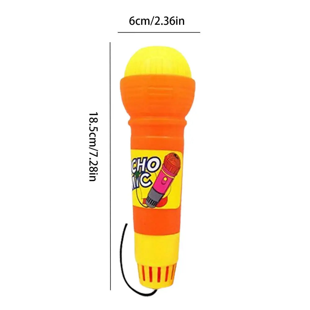 Voice Changing Microphone Toy Echo Microphone Toy Battery-Free Magic Karaoke Mic Toys Toddlers Voice Amplifying Pretend Toy