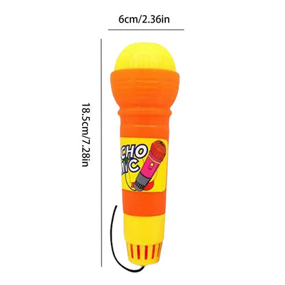 Voice Changing Microphone Toy Echo Microphone Toy Battery-Free Magic Karaoke Mic Toys Toddlers Voice Amplifying Pretend Toy
