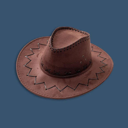 Men's and Women's Suede Cowboy Hat, Fashionable Unisex Cap