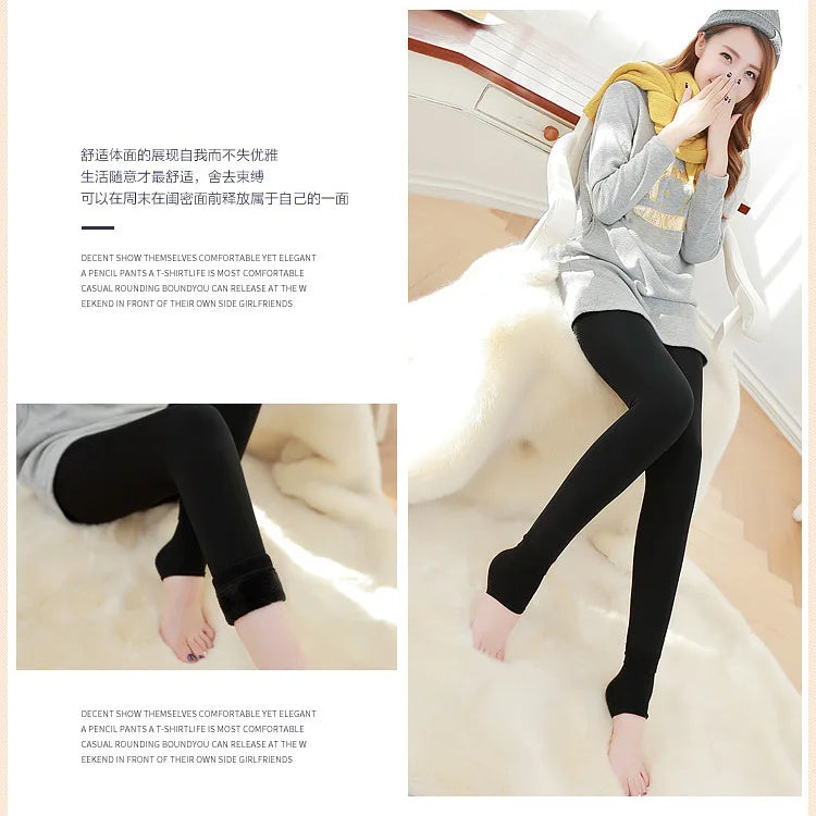 Legging taille haute élastique en velours pour femme, collant chaud, épais, en molleton, décontracté, résistant, slim, Sexy