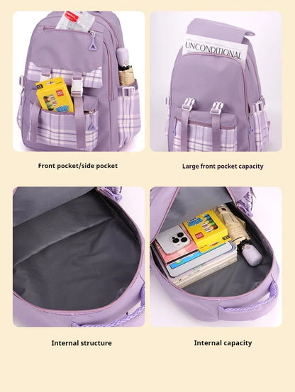 2024 New Bluey Boys And Girls High School Backpack Large Outdoor Leisure Practical Bag Cartoon Animation Bag Children's Gift
