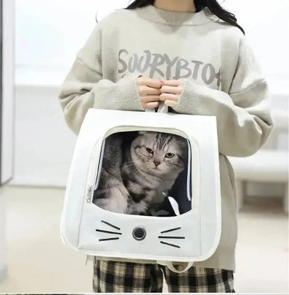 Sac à dos de transport pour animaux de compagnie, grand sac à dos pour chat, Transparent, respirant, Portable, pour chats et chiens, sac à bandoulière de transport