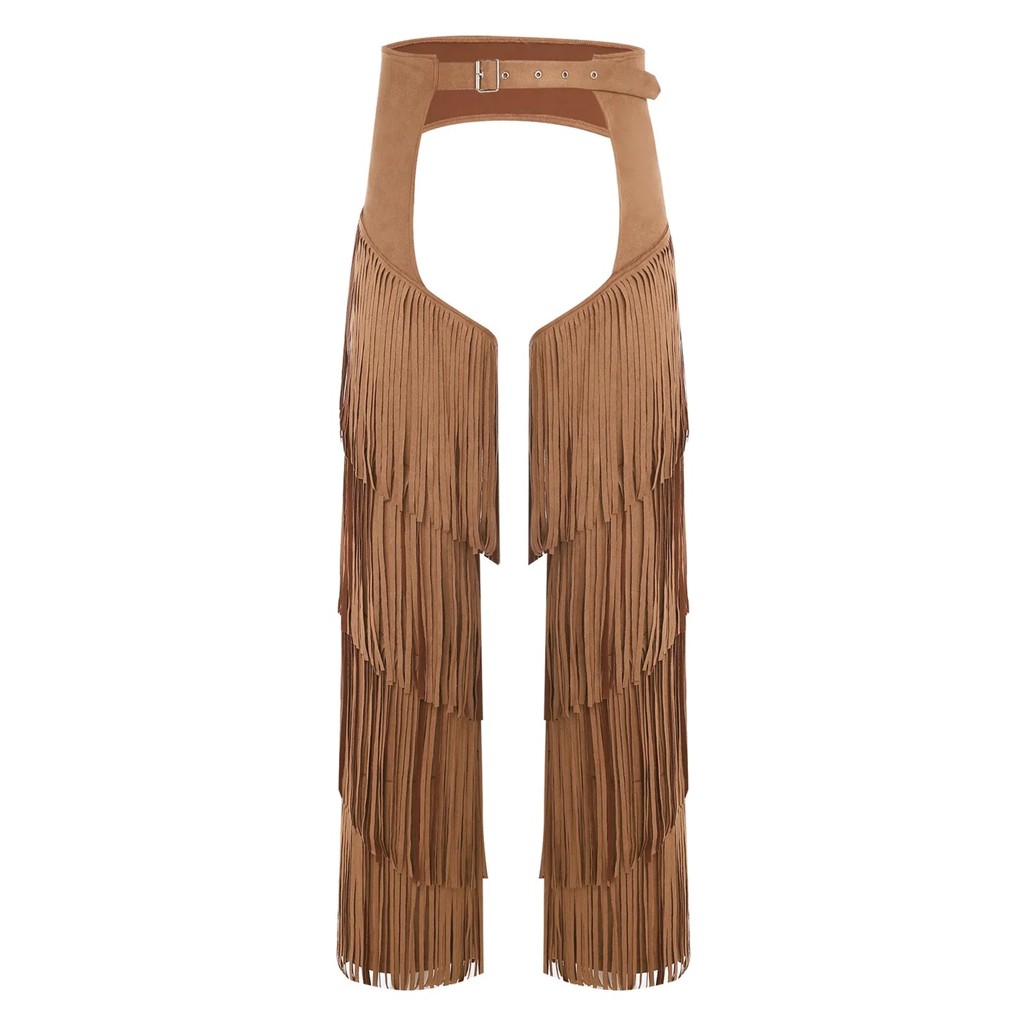 Pantalon Long en flanelle pour femmes, avec pompon latéral, taille, entrejambe ouvert, vélo, équitation, Cowgirl, Costume Cospaly d'halloween