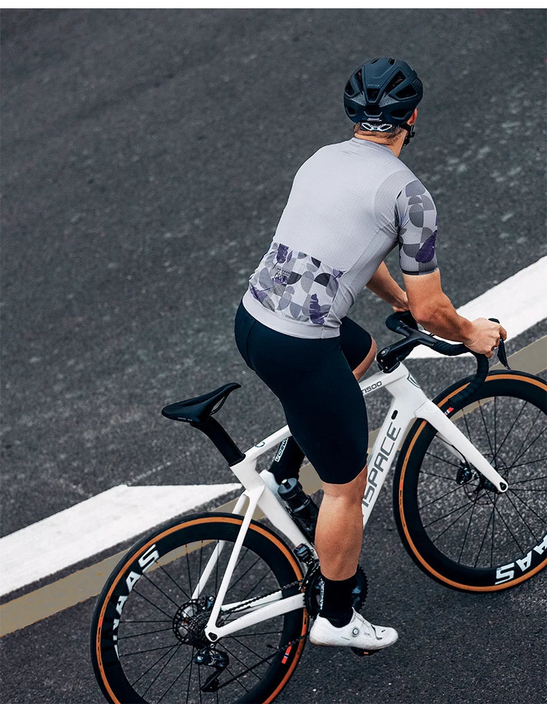 Lameda vêtements de cyclisme été hommes à manches courtes séchage rapide respirant maillot de cyclisme Shorts de cyclisme ensemble de sangles pour hommes