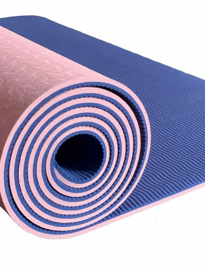 Thi Wide Long TPE Yoga Mat for Men And Women Fitn Dance Anti-Slip Home Use Slightly Defective Exercise Equipment