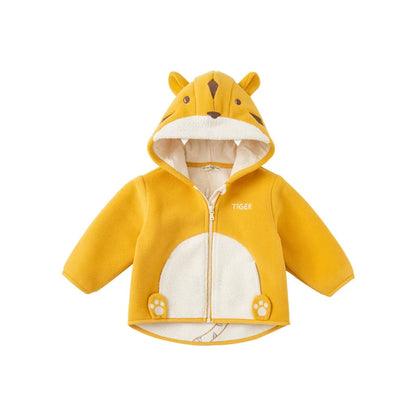 Dave Bella Cute Animal Shape Children Hoodie Cartoon Boys Girls Coat Autumn Warm Hooded Outerwear Toddler Girl Clothes DBX14462