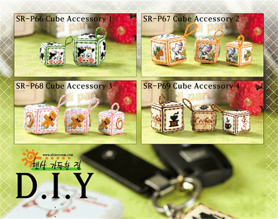 Cross Stitch Kits Stich Pin Cushion Sewing Kits Cross-stitch Easy Embroidery Cross Stitch Complete Kit Needle Arts & Craft Hobby