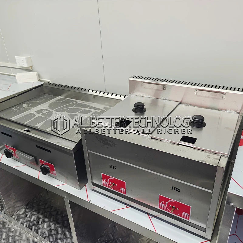 Allbetter Fully Equipment Mobile Food Truck Fast Bbq Pizza Food Trucks Concession Food Trailer with Extension for Small Business
