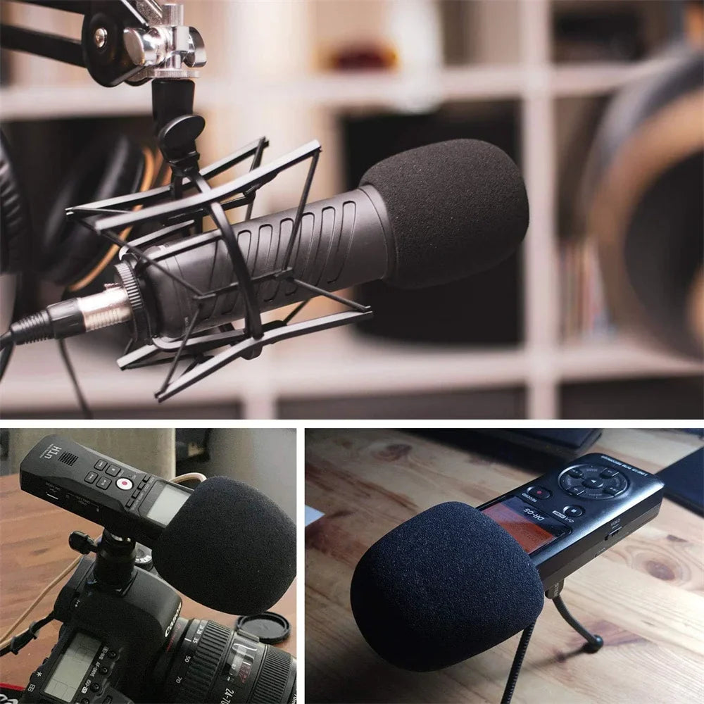 6pcs/pack New Style Microphone Cover - Foam Mic Covers Windscreen Suitable for Most Standard Handheld Microphone