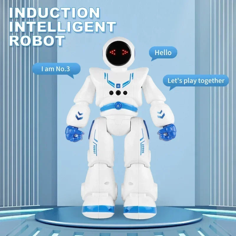 Jouet robot intelligent à détection de gestes et tactile : robot spatial télécommandé programmable