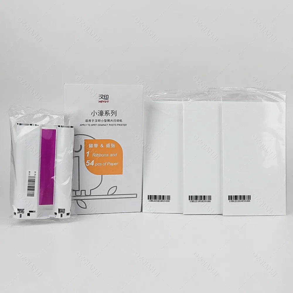 300dpi Color Photo Printer Wifi 4x6 Inch Sublimation Transfer Bluetooth Wireless Print Maker with Ribbon and Color Photo Papers