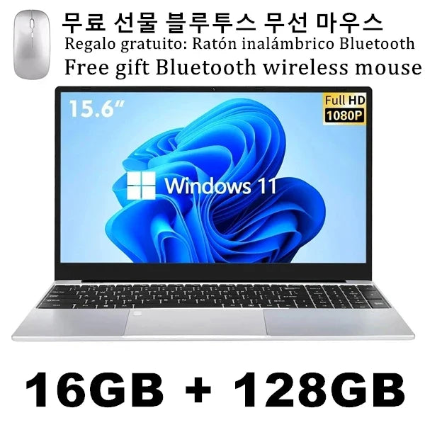 CARBAYTA 15.6" Laptop Computer Intel Celeron N5095 Notebook PC 16 32G Ram 128GB-2TB SSD Office Study PC Windows 11 1080P Laptops