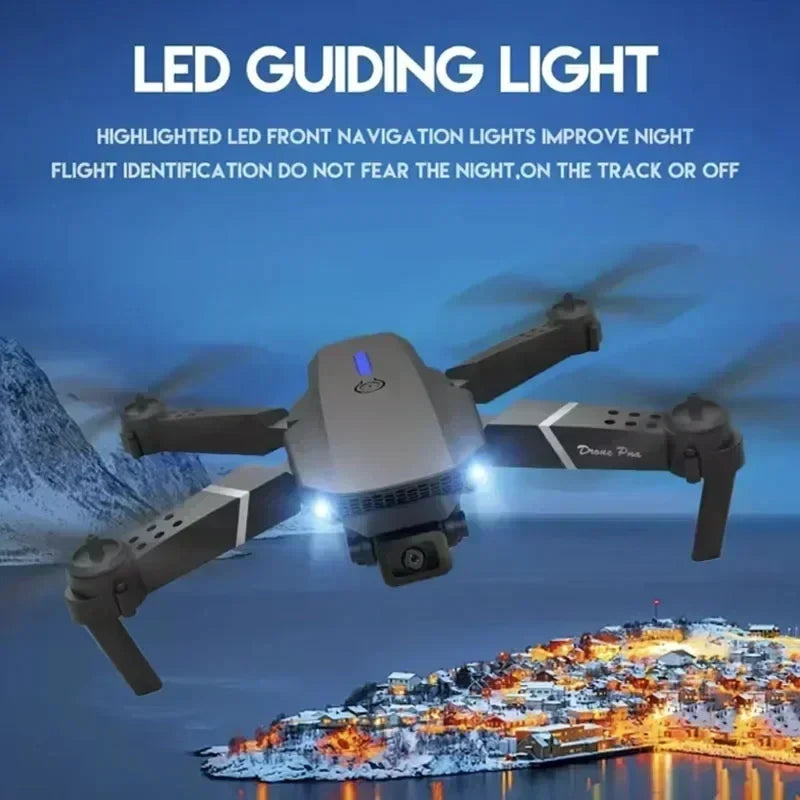 Drone professionnel E88 4K avec caméra grand angle HD 1080P, WiFi, FPV, recommandé de tenir un importateur RC pliable, hélicoptère quadrirotor, jouets pour enfants