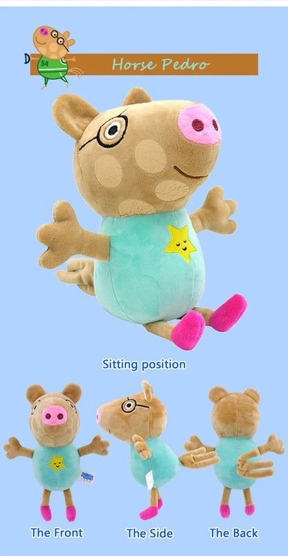 28Cm Peppa Pig Plush Toy Peppa Forever Friends Bigger Edmund Elephant Pedro Pony Suzy Sheep Zoe Zebra Room Kids Birthday Gift