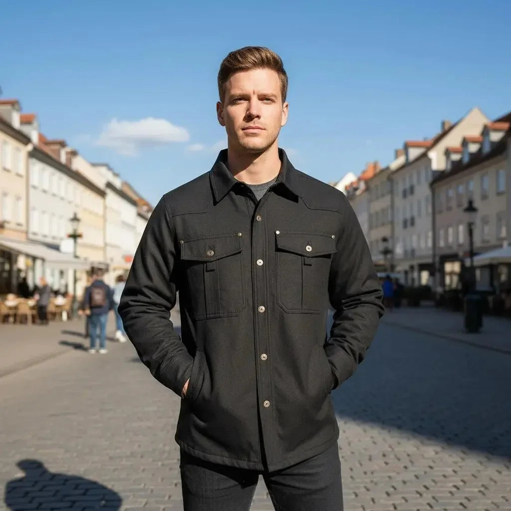 Veste chemise à carreaux en flanelle pour homme printemps automne, décontractée, style rétro, en coton, chaude, coupe-vent tactique pour homme