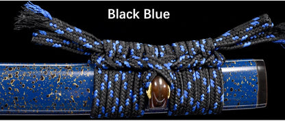 Katana – cordon tissé à la main en soie Sageo, pour épée de samouraï japonais, gaine Saya, corde de fourreau, choix de plusieurs couleurs