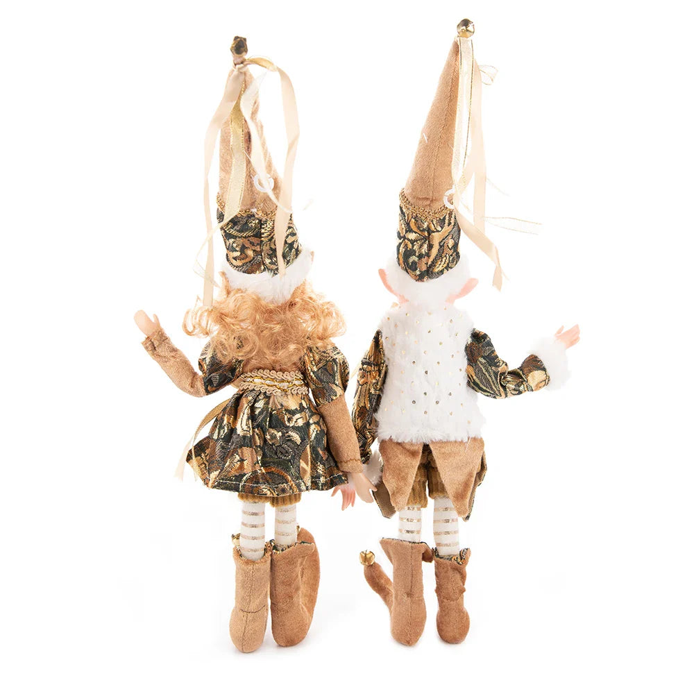1 Pair Christmas Tree Decorations Cute Angel Doll Girl Pendant Navidad 2024 New Year Christmas Tree Ornaments Xmas Gift For Kids