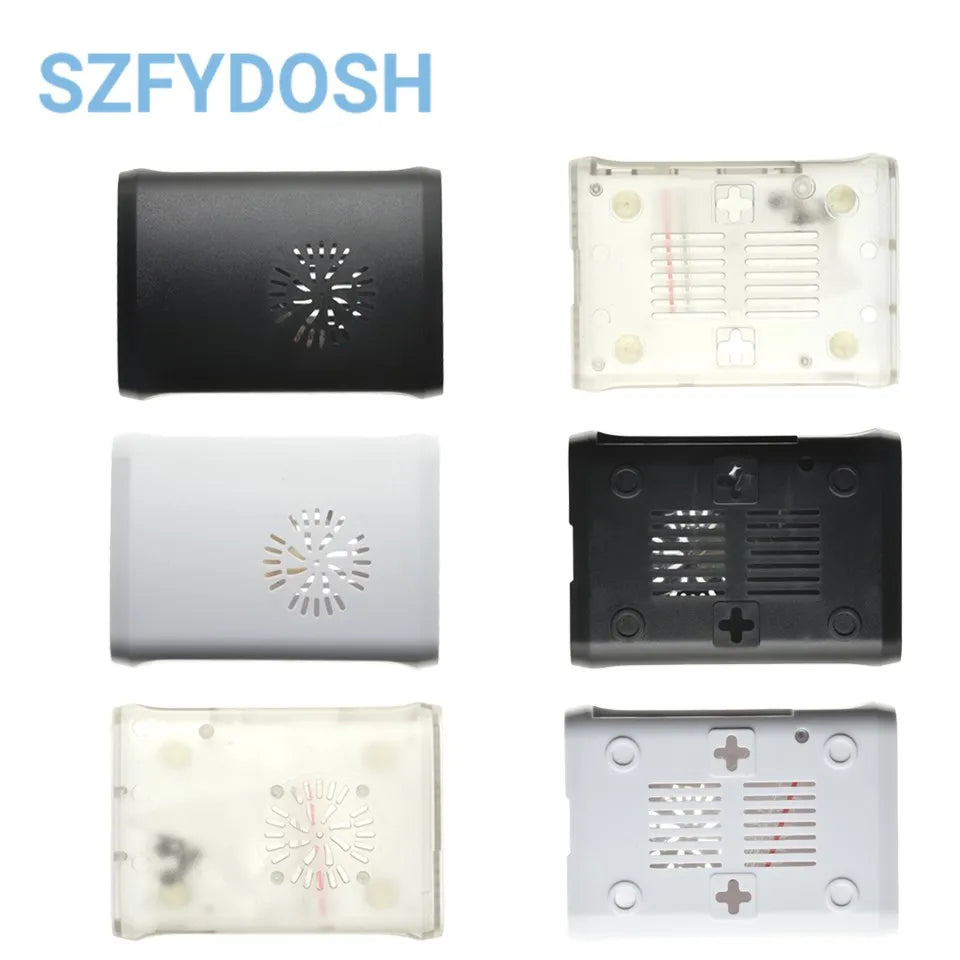 Coque ABS pour Raspberry Pi 2 3 B, noire/blanche/transparente