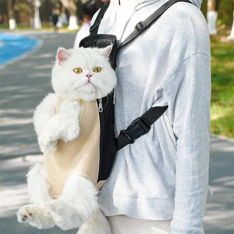 Sac à dos pour animaux de compagnie sac de transport réglable pour chat sac à dos à Double épaule pour animaux de compagnie sac Portable voyage en plein air Camping randonnée sac pour chat sac pour chien