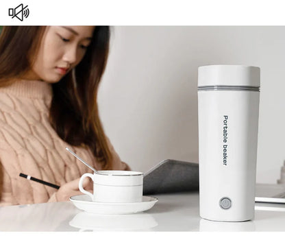 220V 110V 24V 12V Car Home Electric Thermos Bottles EU US UK Plug Portable Outdoor Travel Boil Water Coffee Flasks Kettle