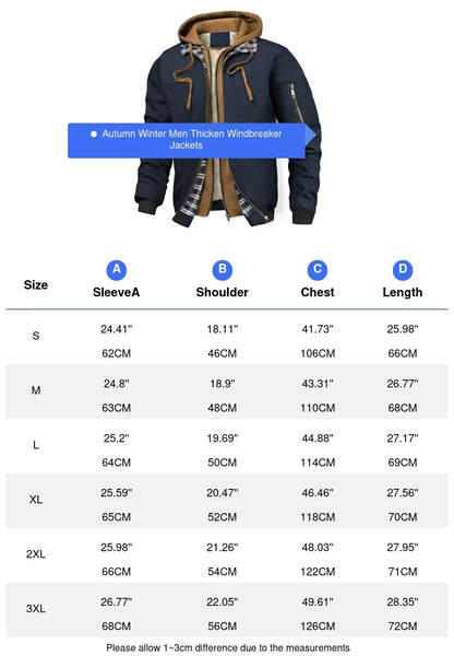 Veste bomber chaude pour homme, coupe-vent épais, à capuche, pour l'extérieur, la randonnée, le sport, thermique, fermeture éclair, collection automne-hiver