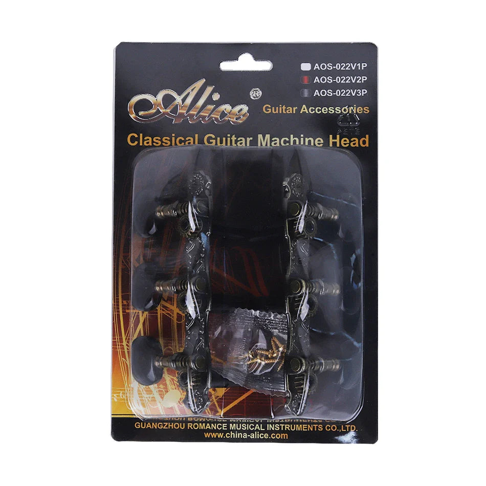 Alice AOS-022 classique JEMachine tête 1:16 avec des cordes de placage avancées Tuning Peg prédire 2 pièces/paire