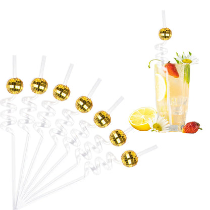 6pcs Mini Disco Cowgirl Hat Disco Plastic Straw 70s Disco Party Decoration Bachelorette Party Western Cowgirl Birthday Supplies