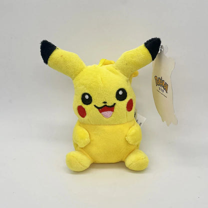 Lot de 10 peluches Pokémon Carapuce Salamèche Pikachu Bulbizarre 12cm Pendentif Peluche Porte-clés Cadeau Jouet