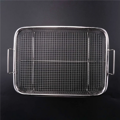 A01V-Panier Friteuse à Air pour Four, Plateau et Plat Croustilleur en Acier Inoxydable, Friteuse à Air Deluxe dans Votre Four, Ensemble de 4 Pièces, Pour le Barbecue