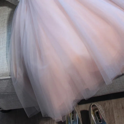 F2122 Customized Short Cocktail Party Dress Girl Graduation Robe 2025 Sweet Memory Colorful Sequined Mesh Tulle Prom Dresses