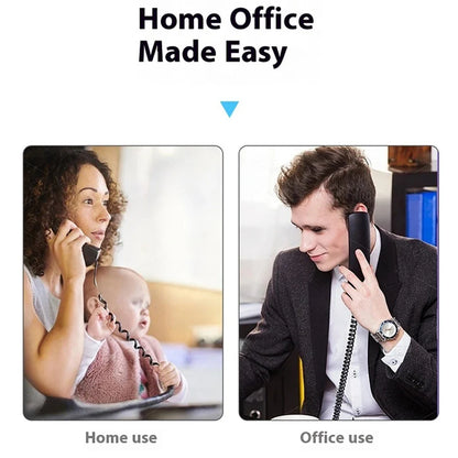 Corded Phone With Caller ID Display Desk Wired Fixed Phone Telephone For Home Or Office Landline Telephone Desk Phone