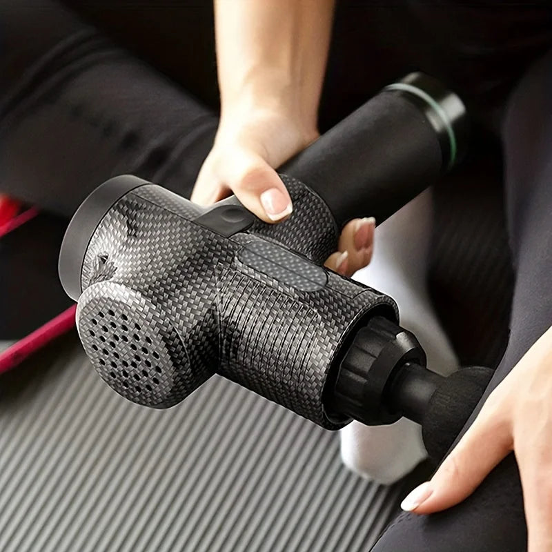 Electric Percussion Massage Gun Deep Tissue Body Massager for Neck Back Shoulder - Fitness Muscle Relaxation Tool