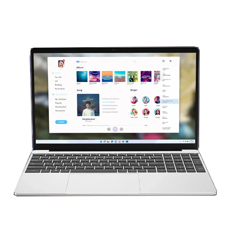 Ordinateur portable 15,6 pouces Windows 11 le moins cher de 2023, 16 Go de RAM, 1 To/512 Go/256 Go SSD, déverrouillage par empreinte digitale, pour le jeu