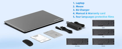 Teclast F17Plus Laptop 17.3 inch, 16GB RAM 512GB SSD, Intel N95, Windows 11 Pro Notebook, 180° Flip Laptops Computer, Backlit Keyboard, mini-HDMI，USB 3.2x3