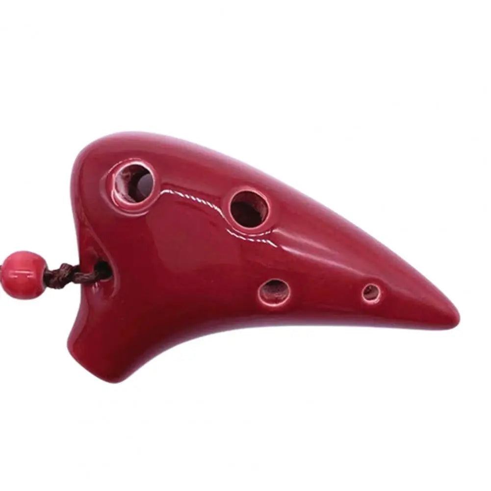 Mini Ocarina traditionnel en céramique colorée pour démarreur, musique Mayor, intérieur 6 trous