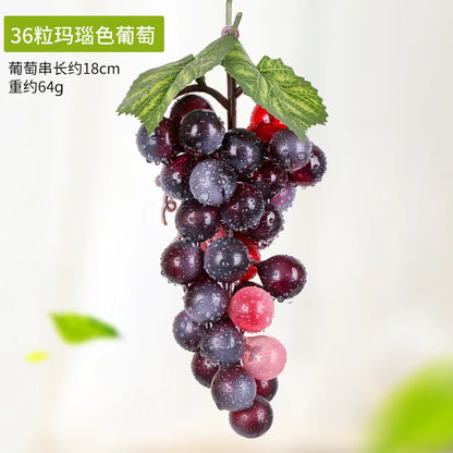 5PCS 12/18/24/36/60/85/100 Heads Artificial Grapes Christmas Halloween Wedding Party Home Garden Hanging Decoration Fake Fruits