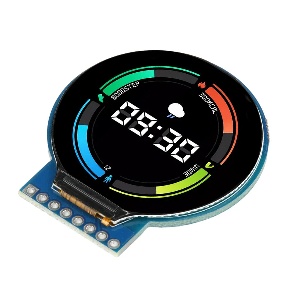 Carte de développement ESP8266 NodeMCU 6 000, 1.28 pouces, GC9A01, écran LCD rond TFT, micro USB EPS