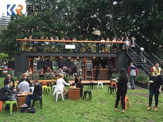 Portable Prefab Container House For Bakery Coffee Shop Kiosk Kitchen Application Outdoor Mobile Container Restaurant For Sale