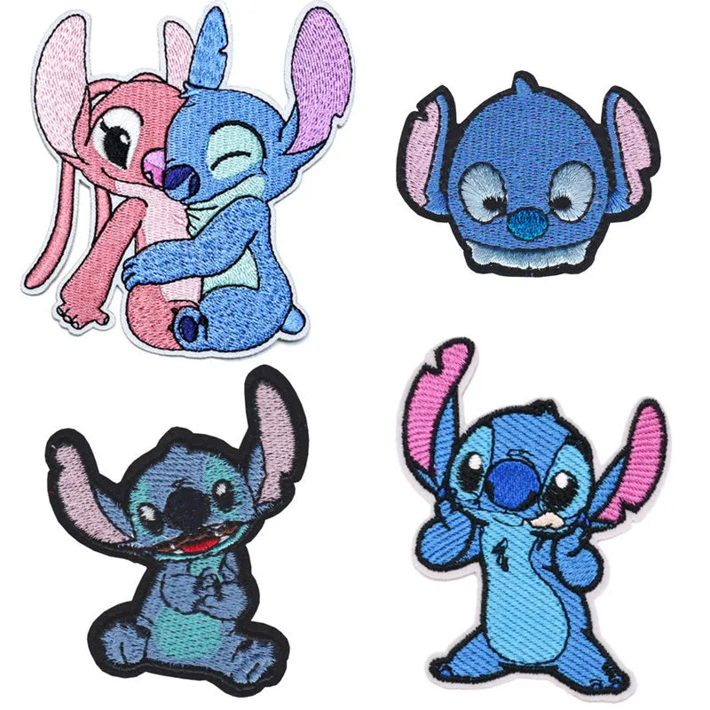 Stitchou Iron On Embroidered Clothes Patches For Girl boy kid  Clothing kawaiii Stickers Garment embroidery Wholesale